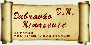 Dubravko Minašević vizit kartica